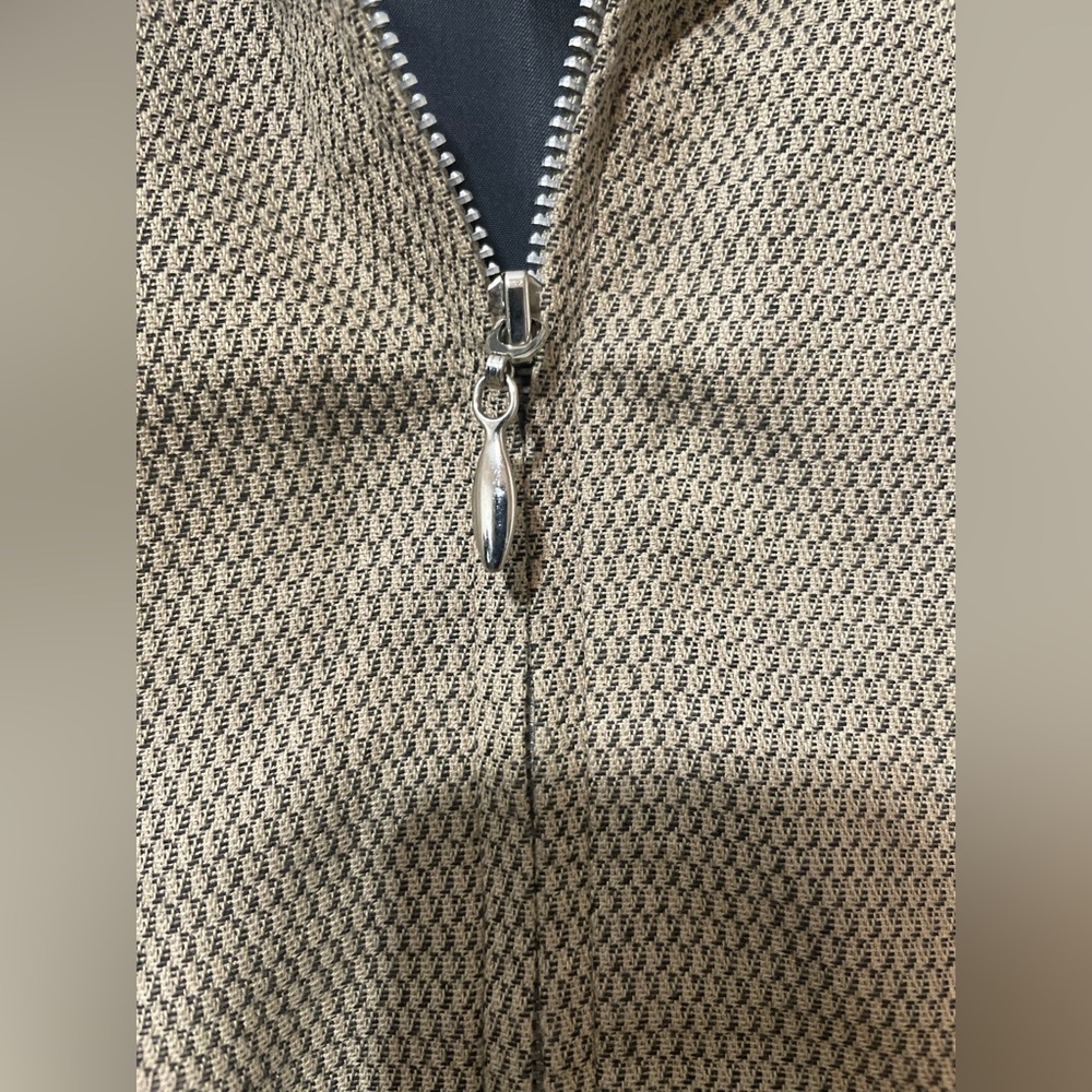 Haley Vintage Herringbone Full Zip Golf Driving Jacket Size Medium - Picture 6 of 8